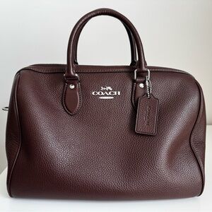 Coach Large Rowan Satchel Bag in Maple